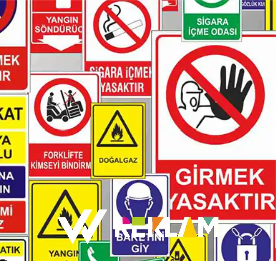 İş güvenliği levhaları örneği