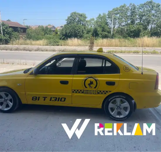 Düzce taksi logo kesim kaplama