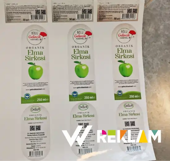 Şişe etiketi baskı folyo